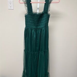 Nwt Green Sleeveless Dress
